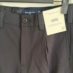 Abercrombie & Fitch Charcoal Loose Fit Trousers